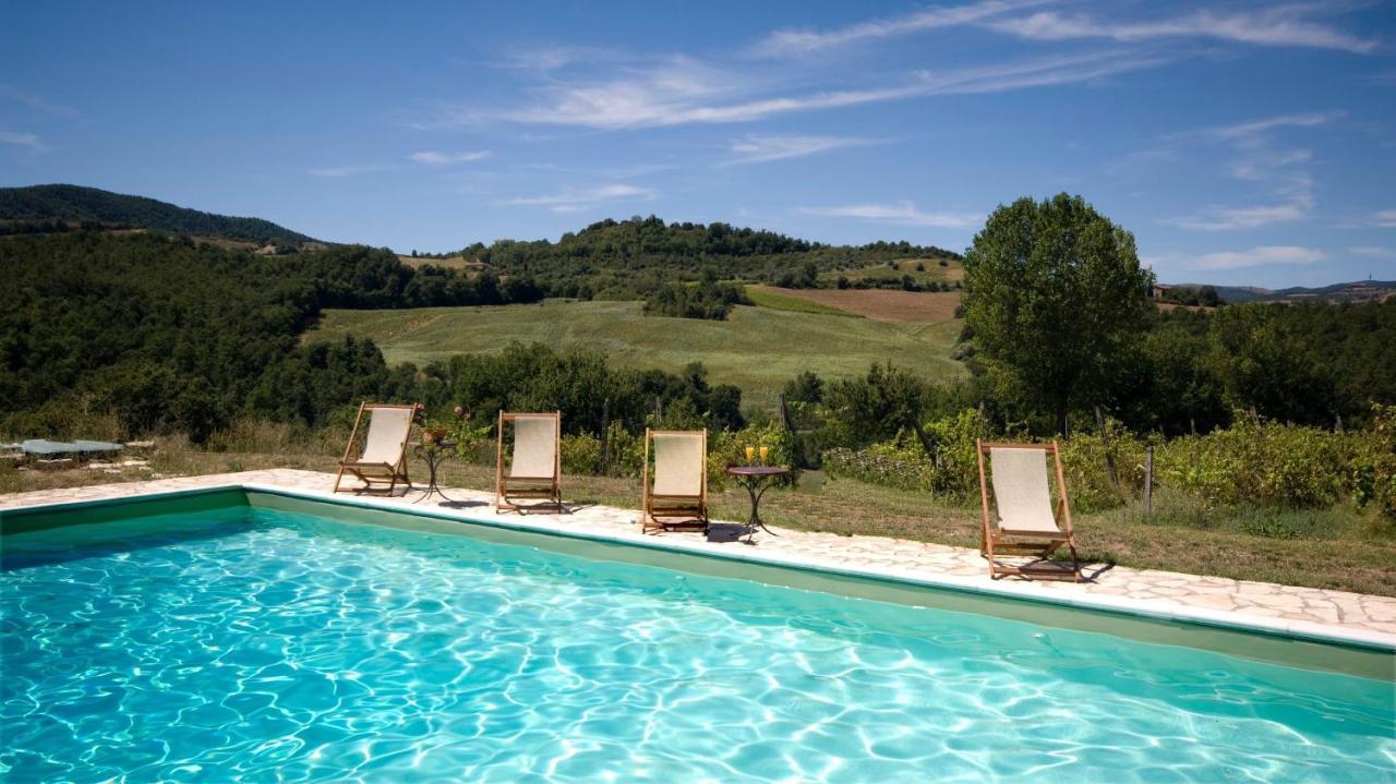 Campo Al Vento - Country Farm Villa Monte Castello di Vibio Bagian luar foto